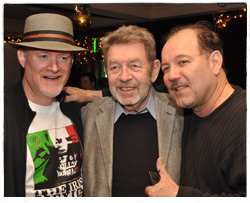 T.J. English with Pete Hamill and Ruben Blades.