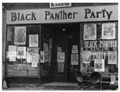 Headquarters for the Harlem Branch of the Black Panther Party.