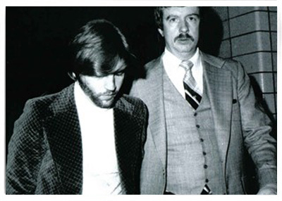 Mickey Featherstone is arrested in 1977 for a murder
he did not commit.