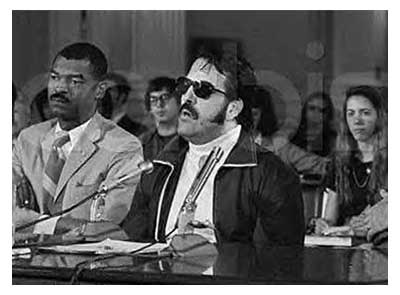 Joe 'Animal' Barboza, testifying in the early 1970s<br/>in front of a congressional hearing on racketeering.