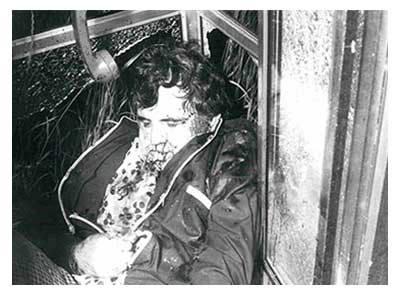 The body of Eddie Connors, after he was gunned down<br/>in a phone booth by Bulger.